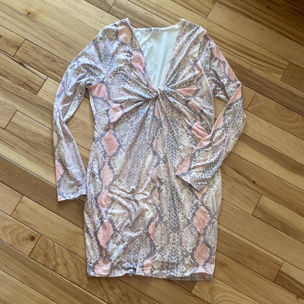 NanaMacs original snake print bodycon